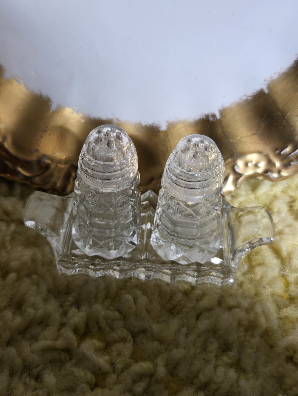 Miniature Glass Salt And Pepper Shakers